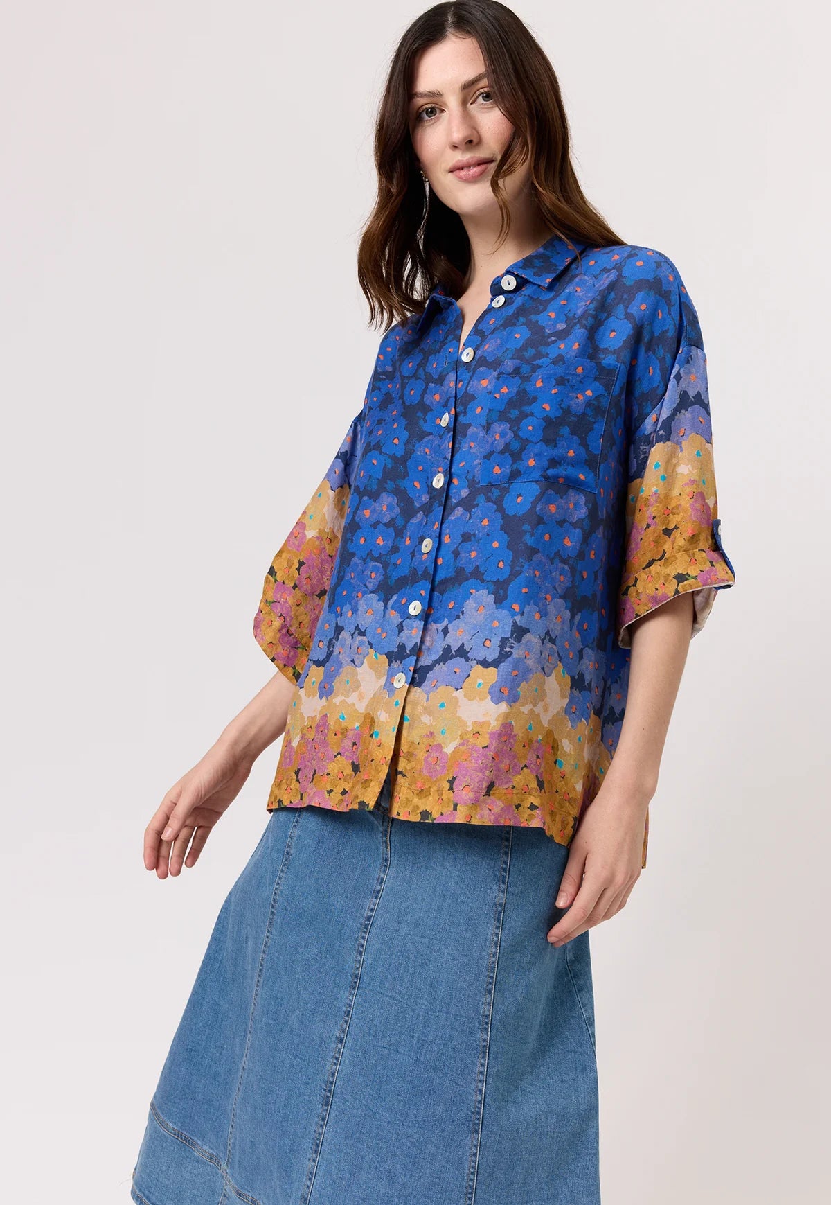 Yaya Shirt - Ombre Floral