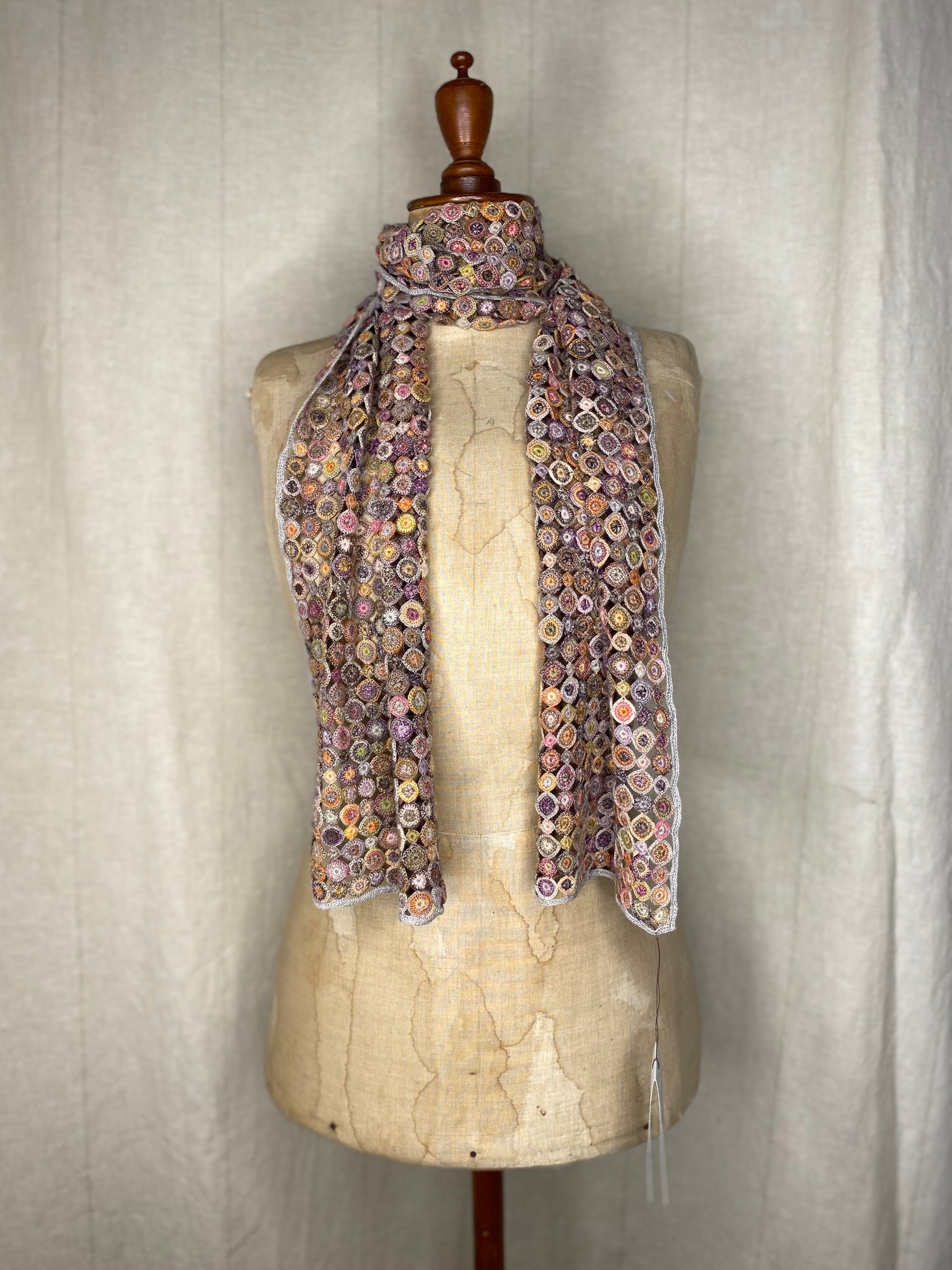 Classic Crochet Wool Scarf