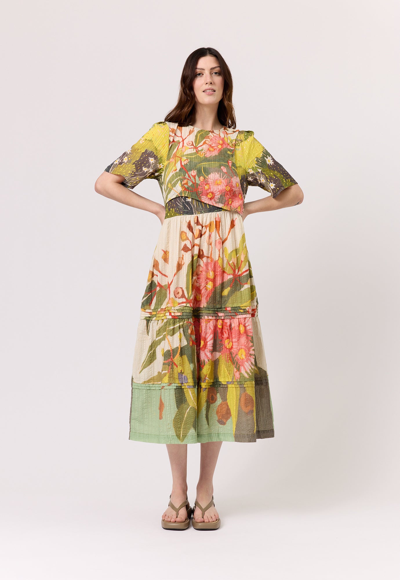 Tiered Mabel Dress - Flowering Gum