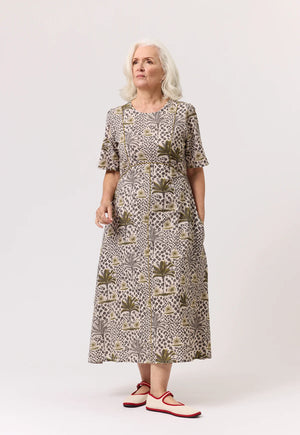 Lotta Dress - Lino Palm