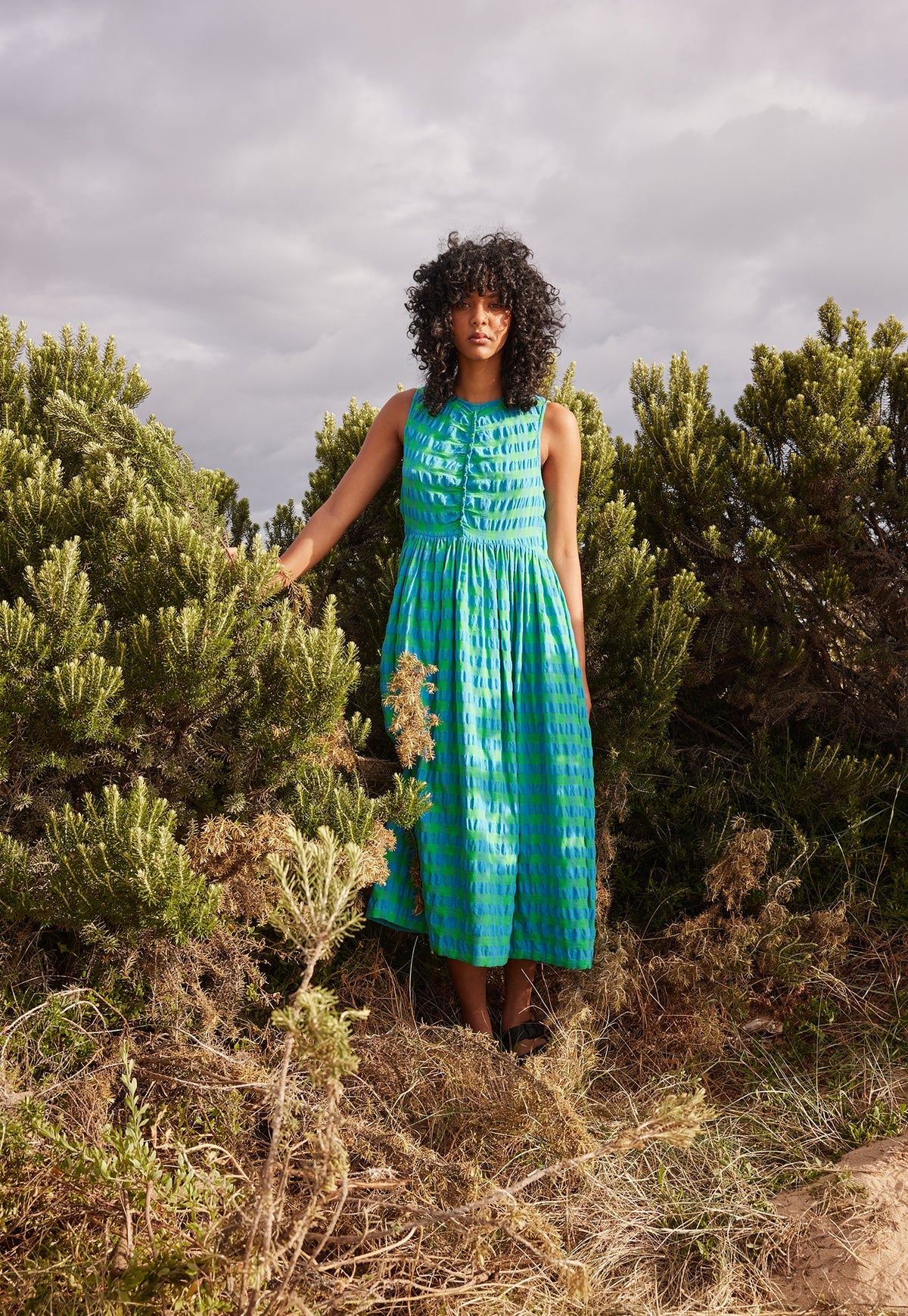 Khai Dress - Verdant Check