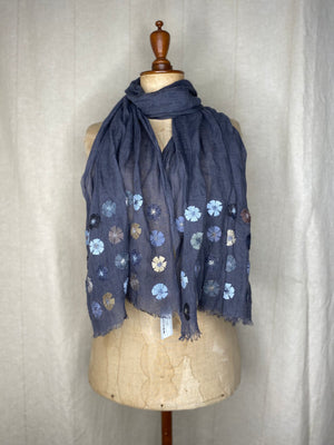 Jeanne Linen Embroidered Stole