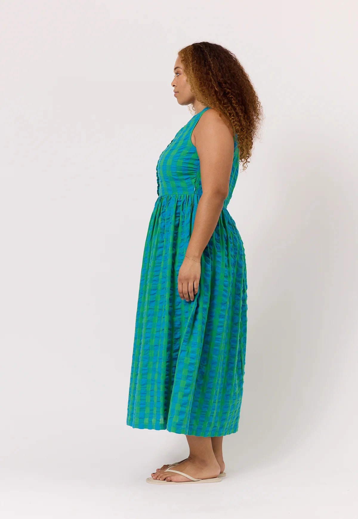 Khai Dress - Verdant Check