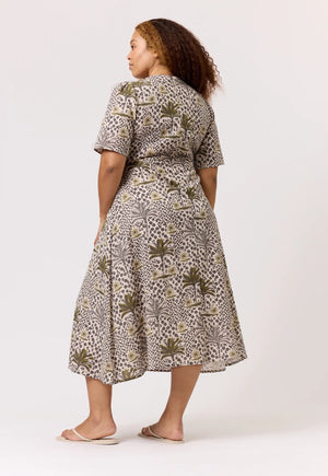 Lotta Dress - Lino Palm