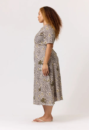 Lotta Dress - Lino Palm