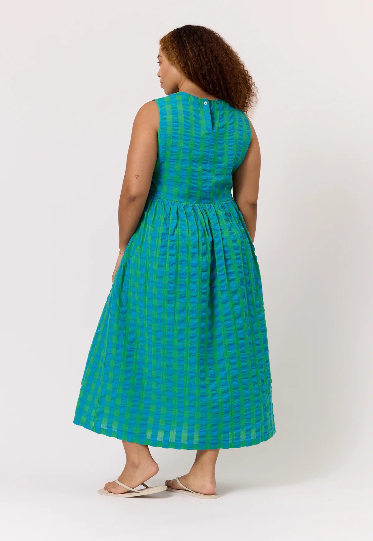 Khai Dress - Verdant Check