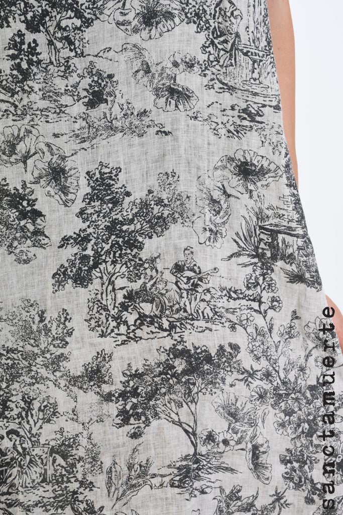 Tank Dress 287 - Desert Toile Print