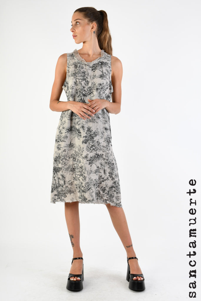 Tank Dress 287 - Desert Toile Print