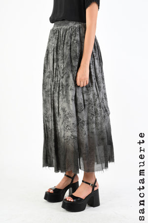 Skirt 367 - Grigio Toile Print