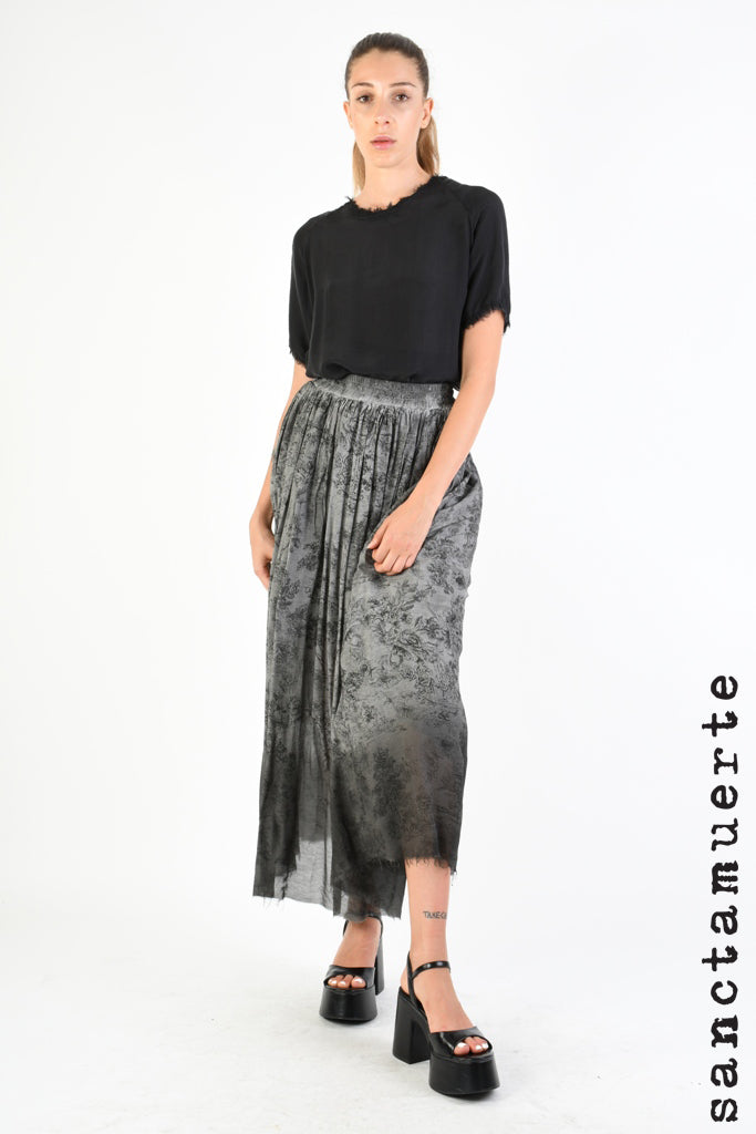 Skirt 367 - Grigio Toile Print