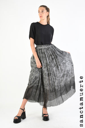 Skirt 367 - Grigio Toile Print