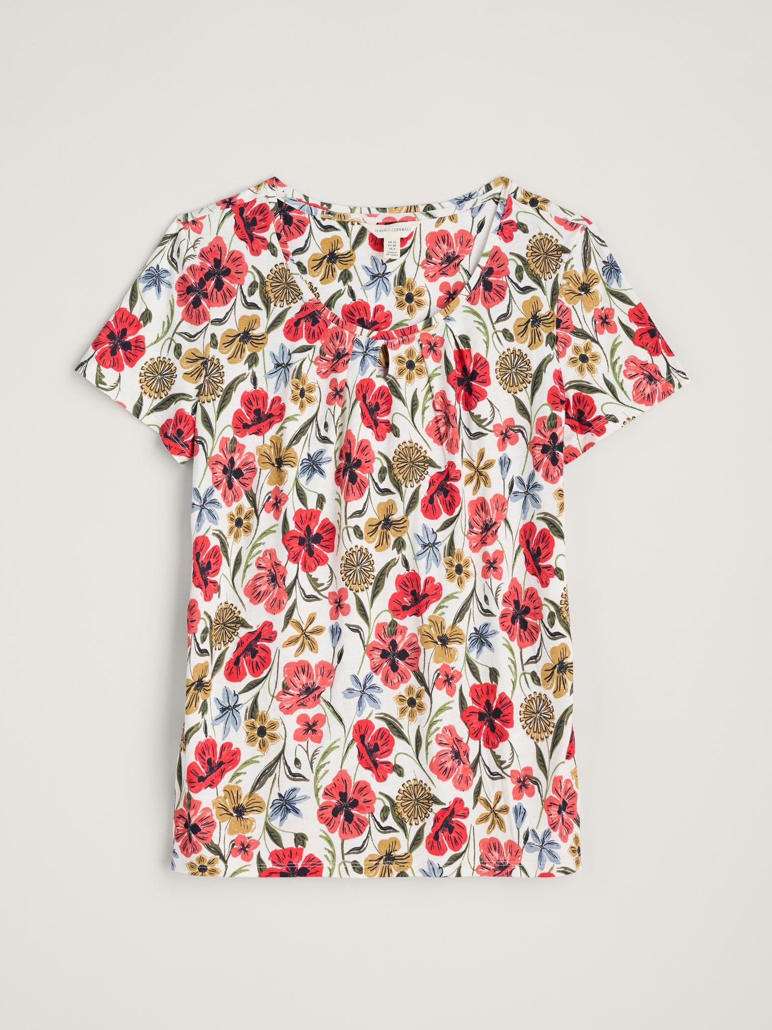 Appletree T-Shirt - Folk Poppy Chalk