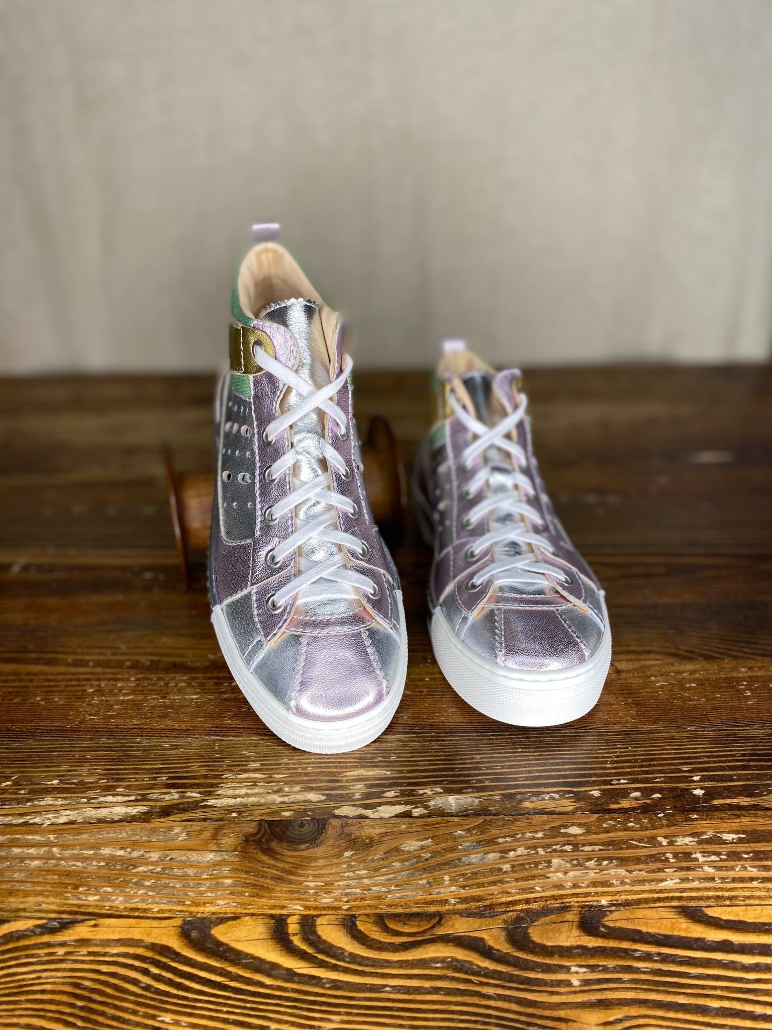 Alessia Metallic Hightop Sneaker