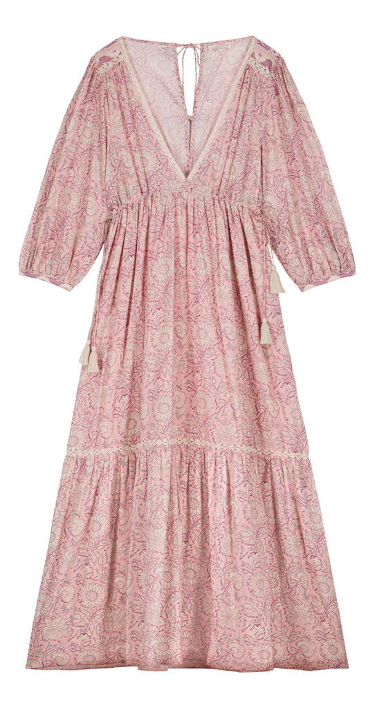 Bali Dress - Pink Daisy Garden