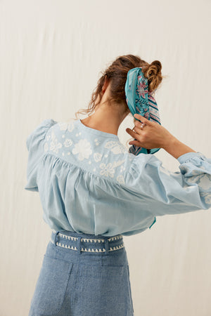 Jeanne Blouse - Blue