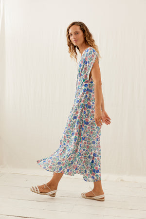 Tylia Dress - Blue Summer Meadow