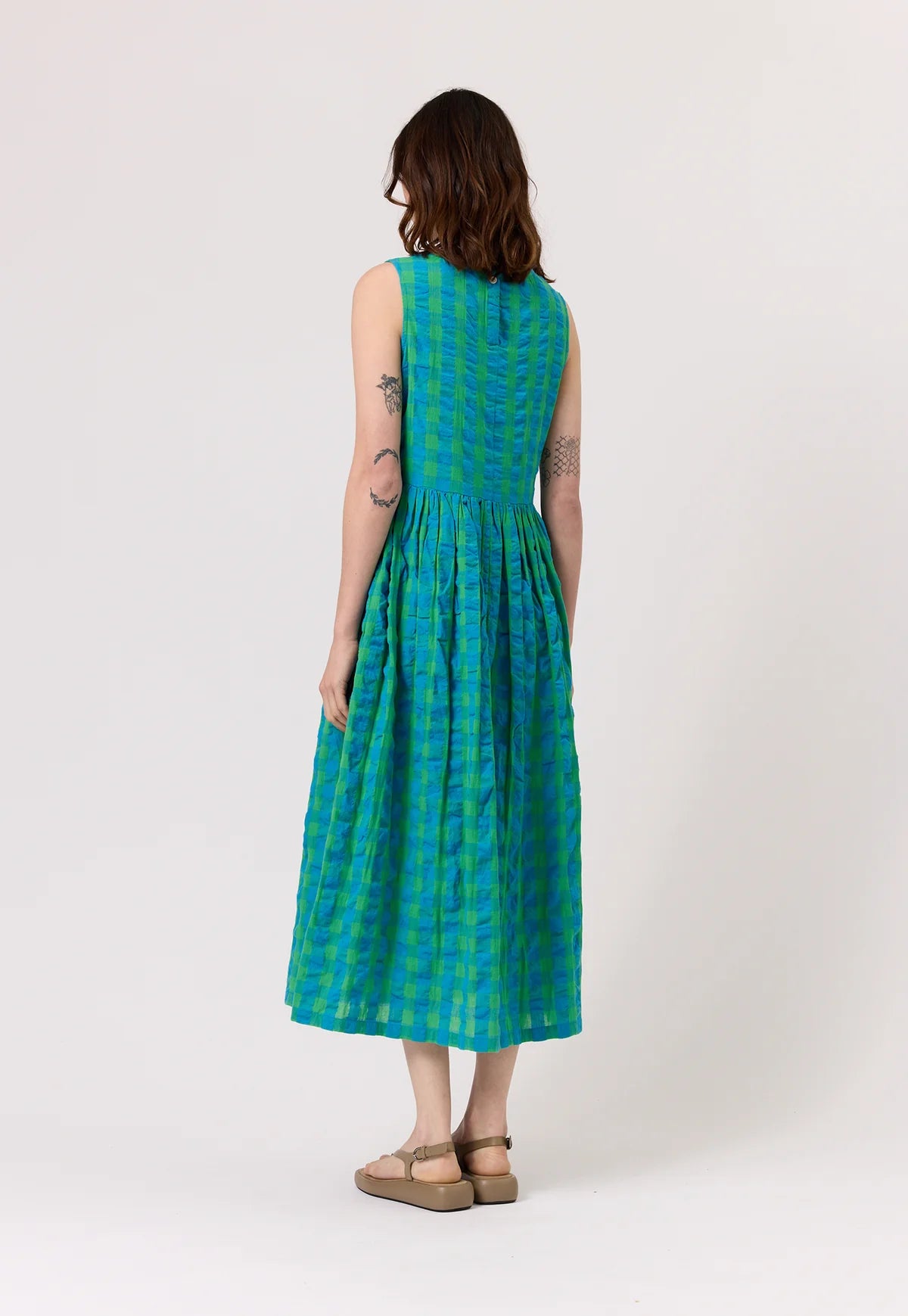 Khai Dress - Verdant Check