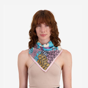 Magnus Pastel Square Cotton/Silk Scarf