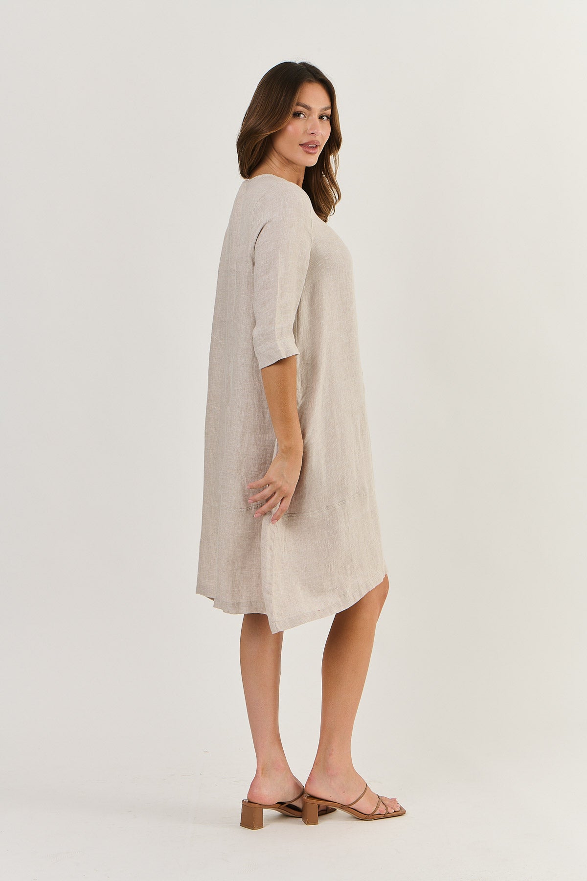 Pieced Panel Dress - Dune