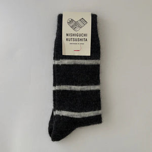 Oslo Mohair/Wool Border Sock
