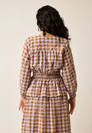 Lucia Blouse - Autumn Check