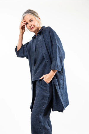 Pippi Shirt Dress - Navy