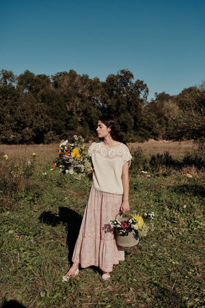 Bali Dress - Pink Daisy Garden