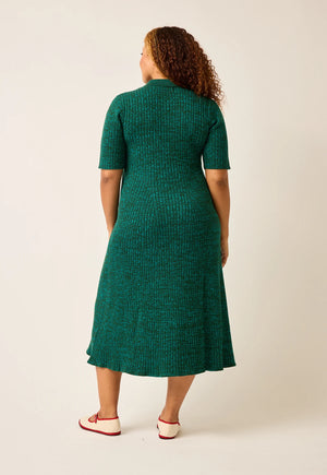 Simona Rib Dress - Jade