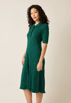 Simona Rib Dress - Jade