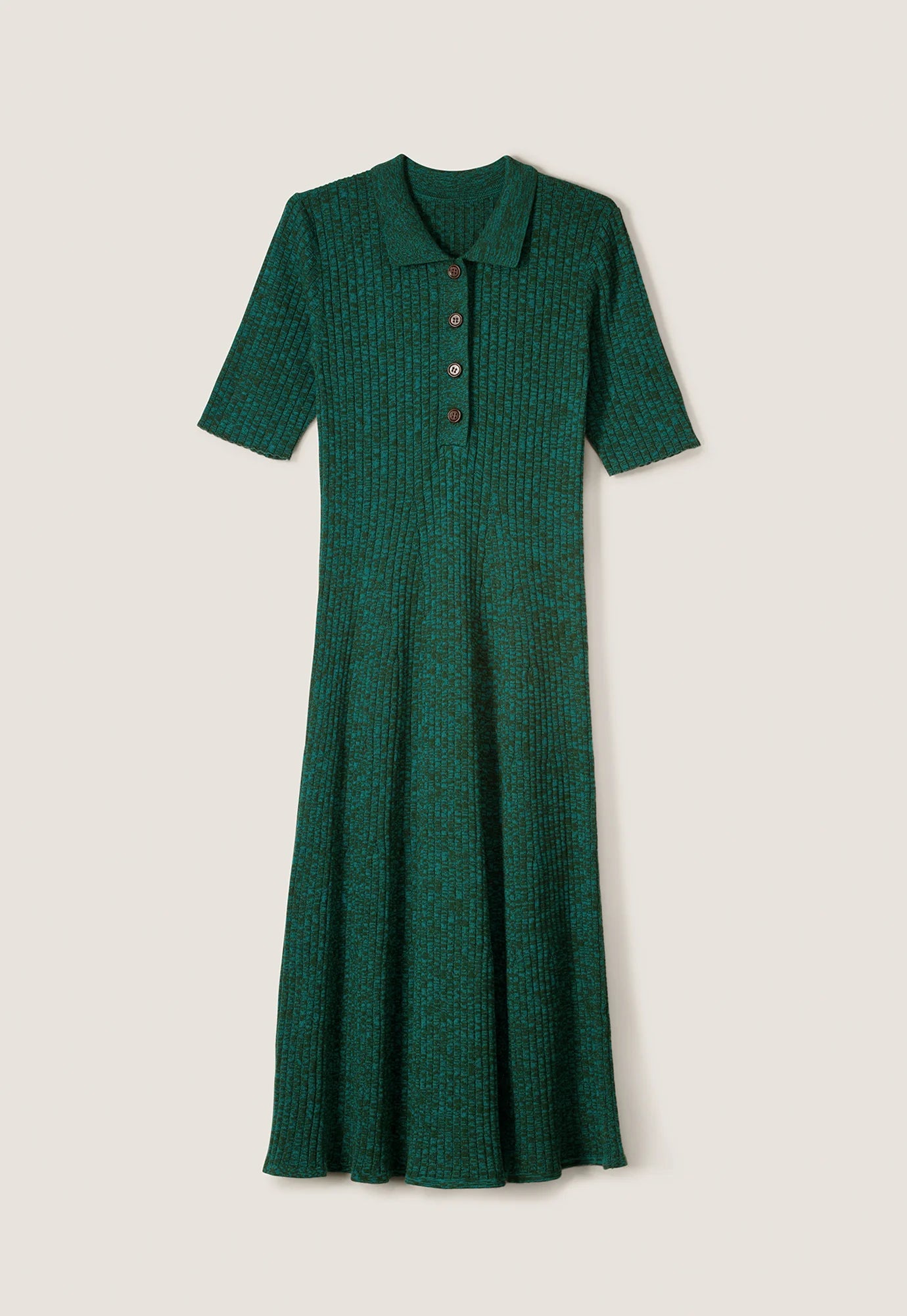 Simona Rib Dress - Jade