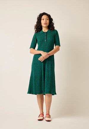 Simona Rib Dress - Jade