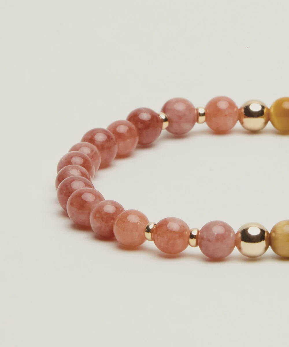 Sun Seeker Bracelet w Sunstone & Golden Tigers Eye