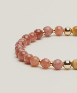 Sun Seeker Bracelet w Sunstone & Golden Tigers Eye