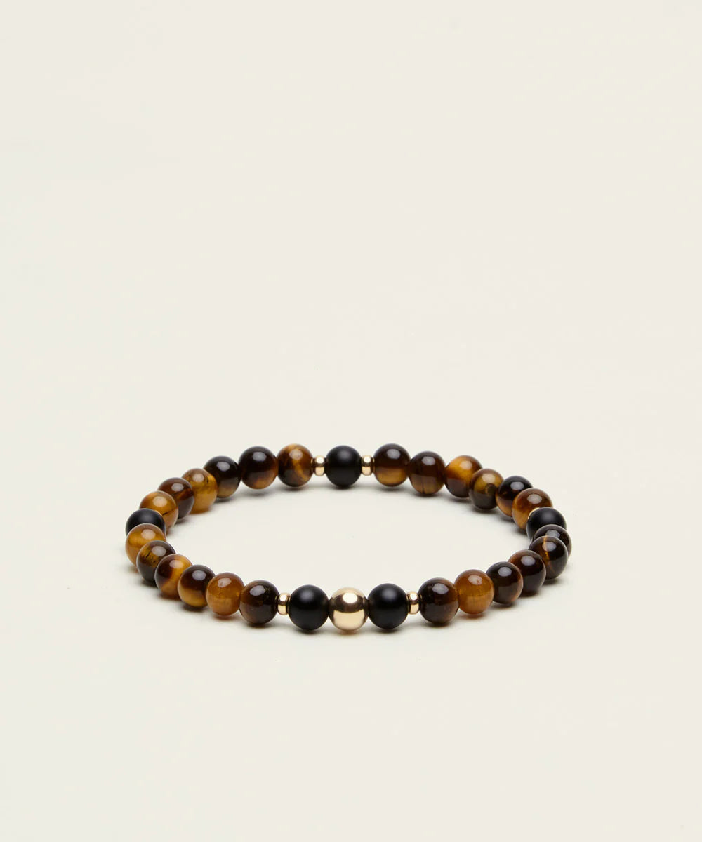 Universal Inspiration Bracelet w Tigers Eye & Onyx