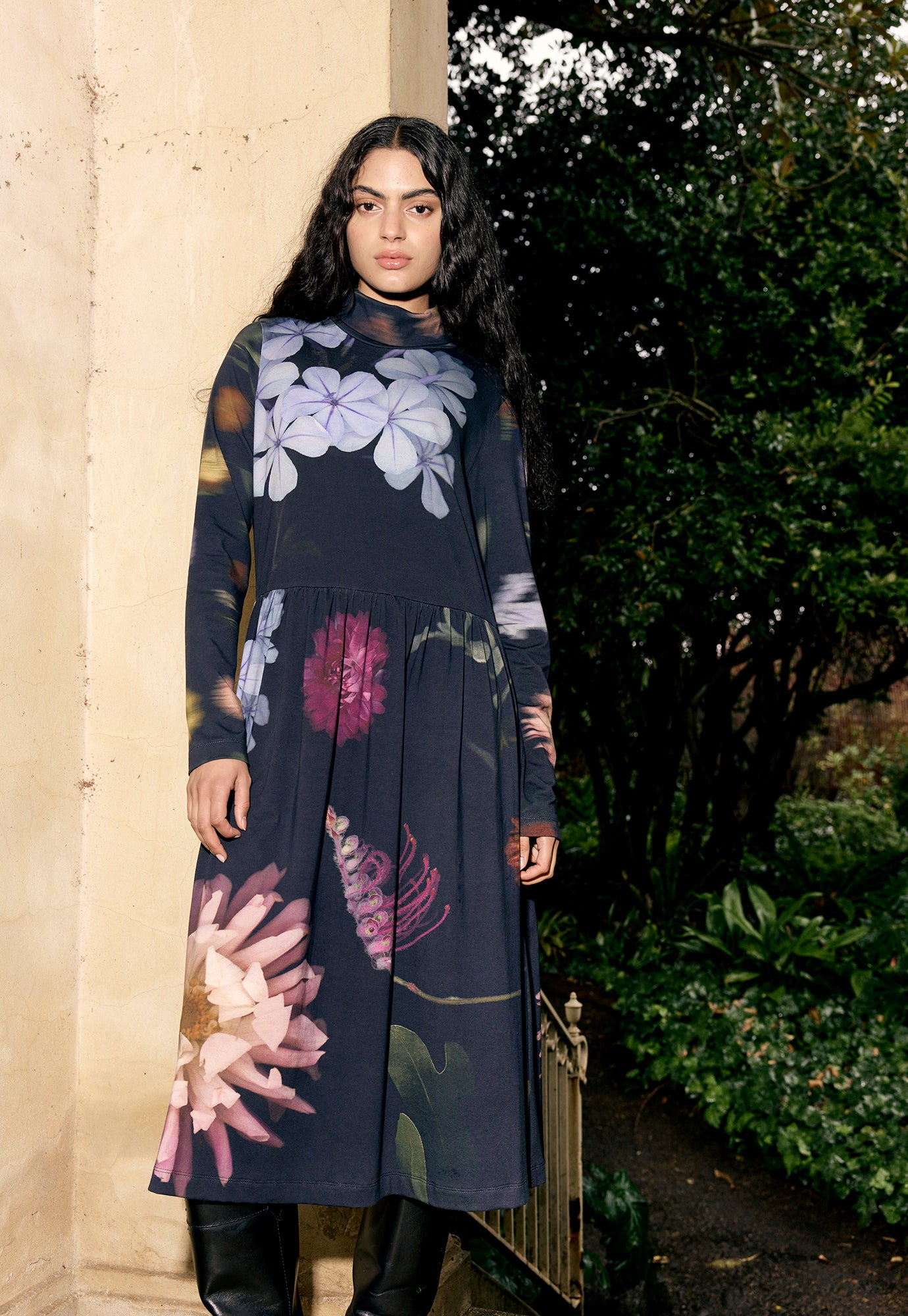 Posy Skivvy Dress - Floratone