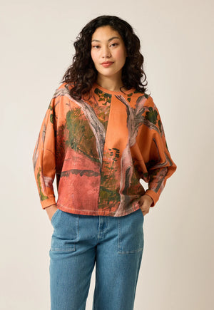 Dahlia Batwing Sweater - Dusty Road