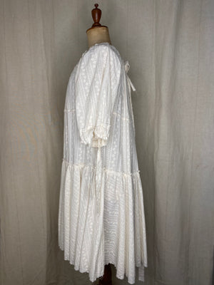 Broderie Anglaise Volant Dress