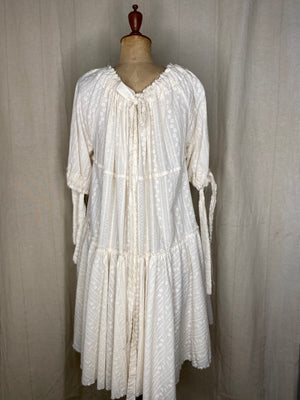 Broderie Anglaise Volant Dress