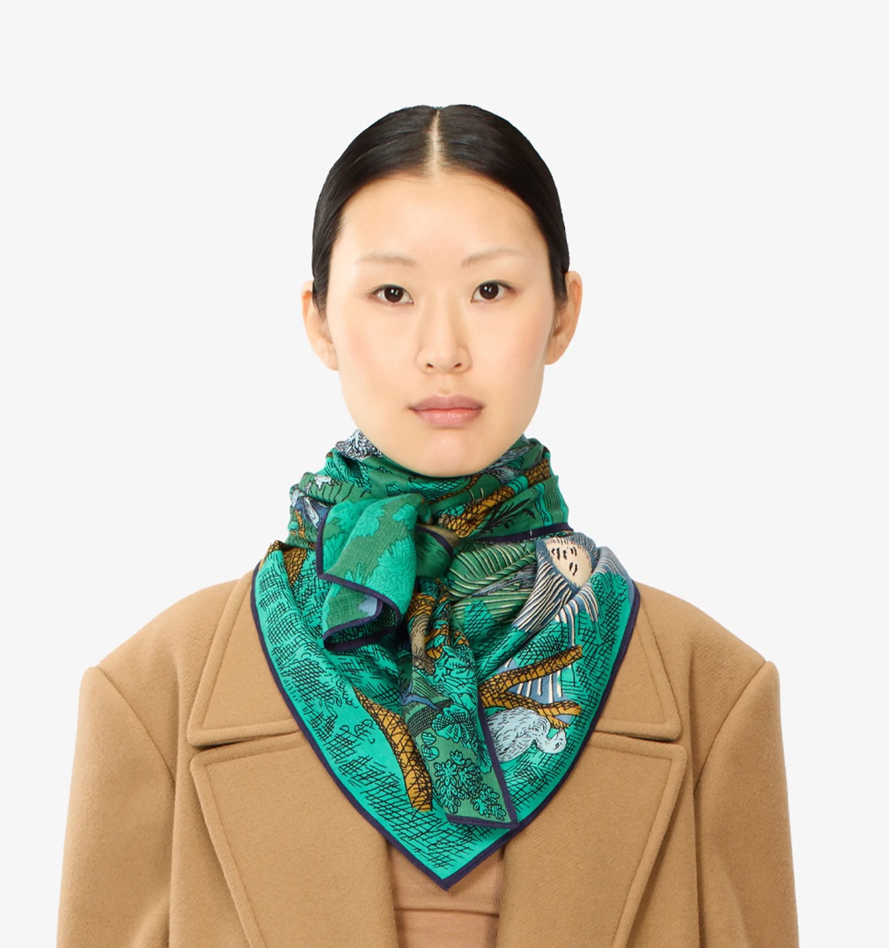 Reve Forrest Square Silk/Modal Scarf