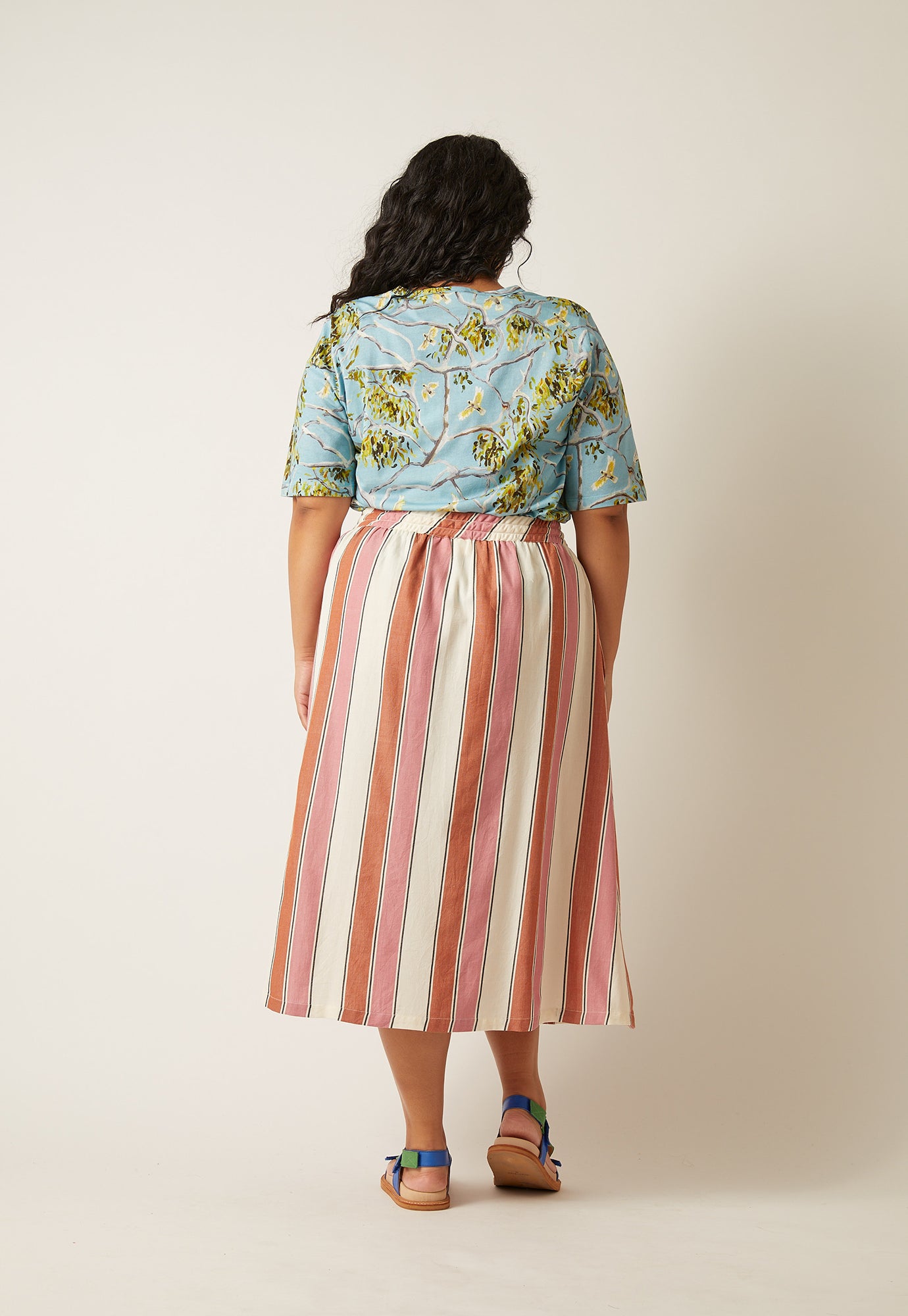 Bindi Skirt - Woven Stripe