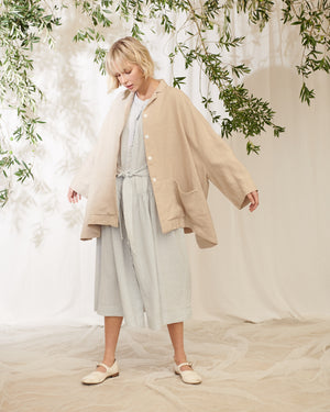 Marche Linen Jacket - Botanical Print