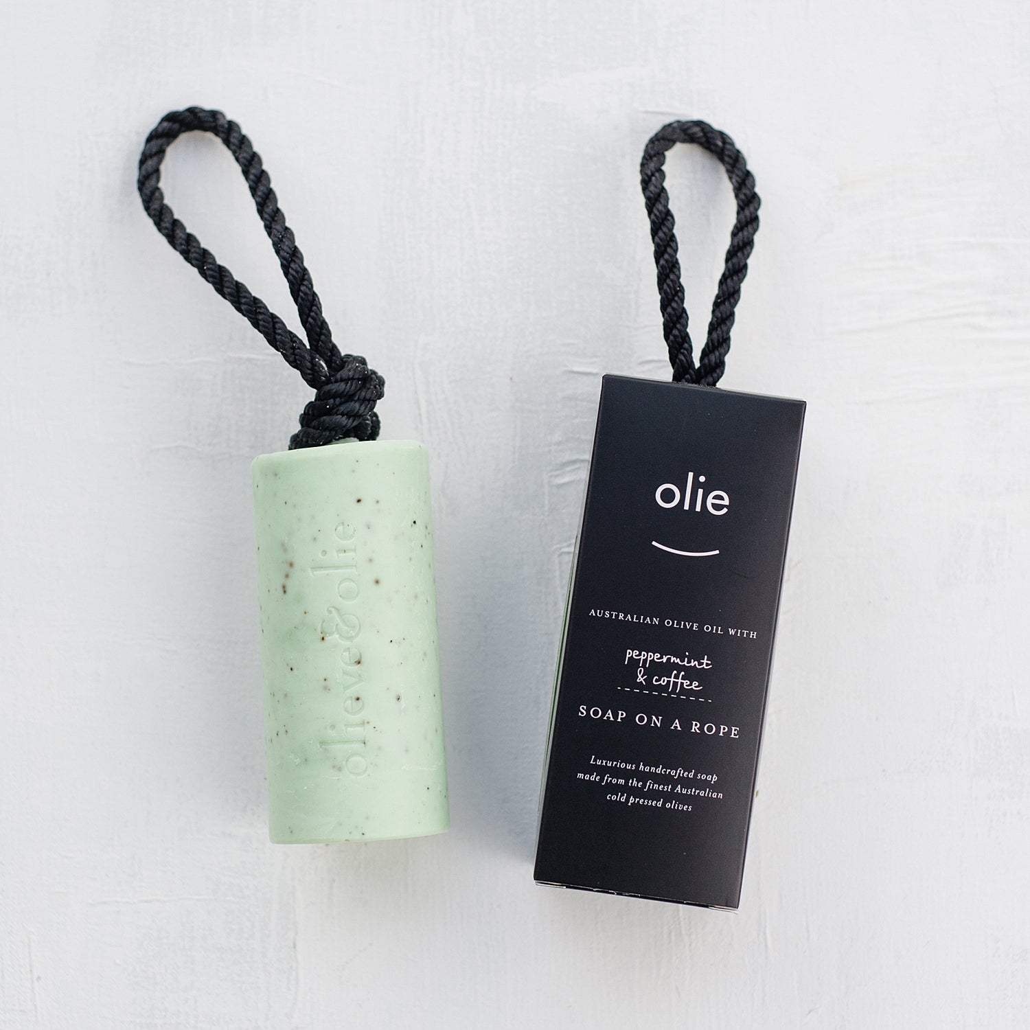 Soap on a Rope - Peppermint & Coffee
