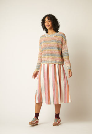 Bindi Skirt - Woven Stripe